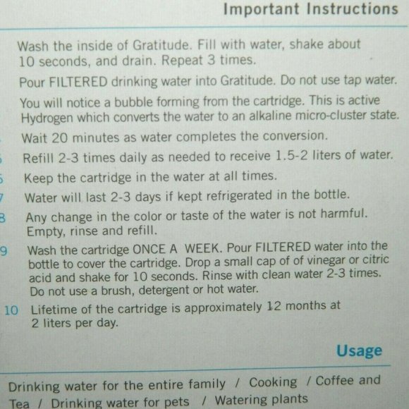 Active Hydrogen Water Bottle / Maker Filter - Picture 6 of 9